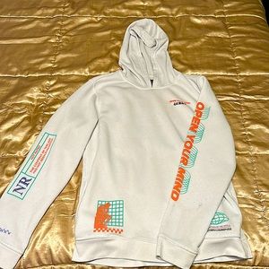 UNISEX Hoodie White Large BOORKLYN CLOTH‼️